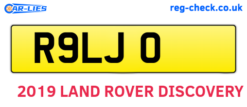 R9LJO are the vehicle registration plates.