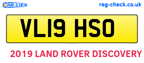 VL19HSO are the vehicle registration plates.