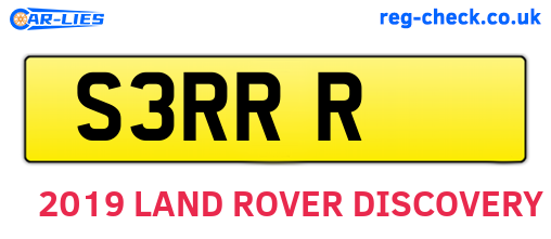 S3RRR are the vehicle registration plates.