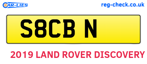 S8CBN are the vehicle registration plates.