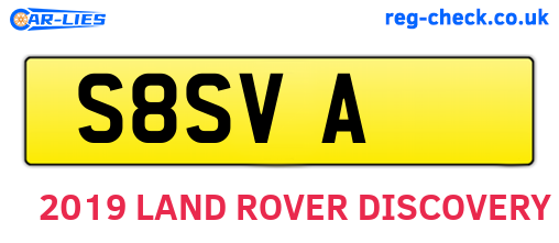 S8SVA are the vehicle registration plates.