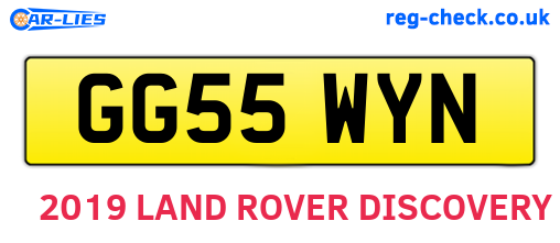 GG55WYN are the vehicle registration plates.