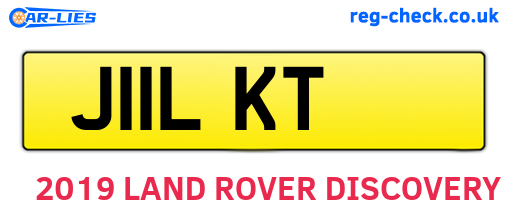 J11LKT are the vehicle registration plates.