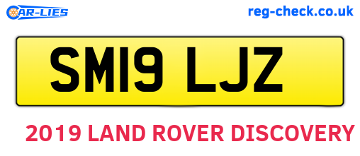 SM19LJZ are the vehicle registration plates.