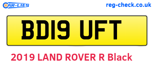 BD19UFT are the vehicle registration plates.