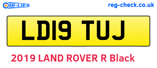 LD19TUJ are the vehicle registration plates.