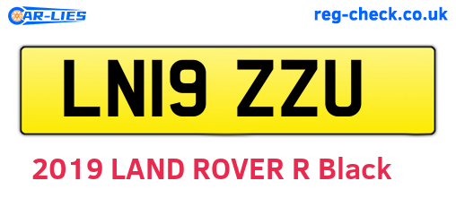 LN19ZZU are the vehicle registration plates.