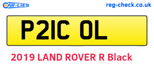 P21COL are the vehicle registration plates.