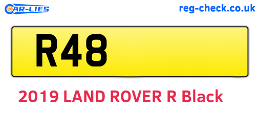 R48 are the vehicle registration plates.