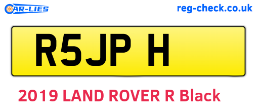 R5JPH are the vehicle registration plates.