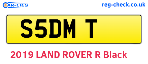 S5DMT are the vehicle registration plates.