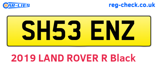 SH53ENZ are the vehicle registration plates.