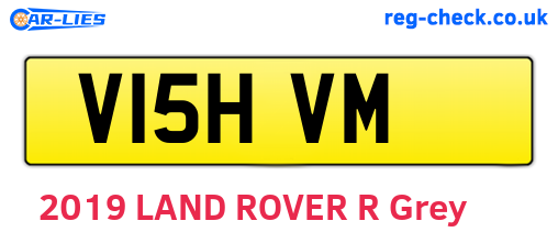 V15HVM are the vehicle registration plates.