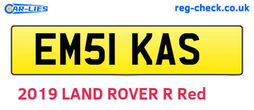 EM51KAS are the vehicle registration plates.