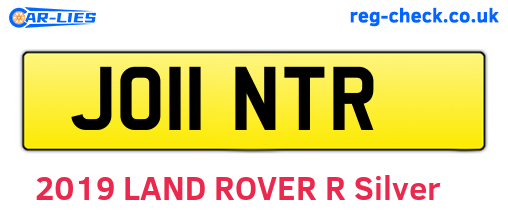 JO11NTR are the vehicle registration plates.