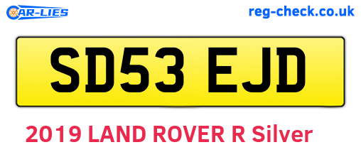 SD53EJD are the vehicle registration plates.