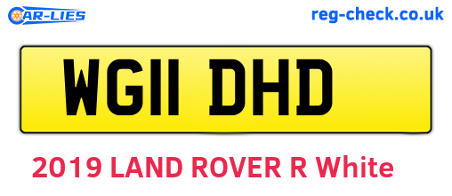 WG11DHD are the vehicle registration plates.