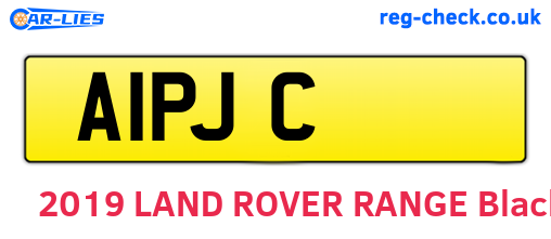 A1PJC are the vehicle registration plates.