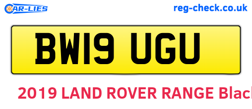 BW19UGU are the vehicle registration plates.