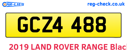 GCZ4488 are the vehicle registration plates.