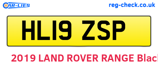 HL19ZSP are the vehicle registration plates.