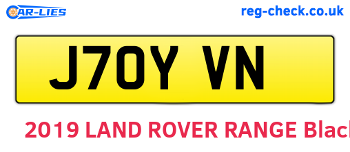 J70YVN are the vehicle registration plates.