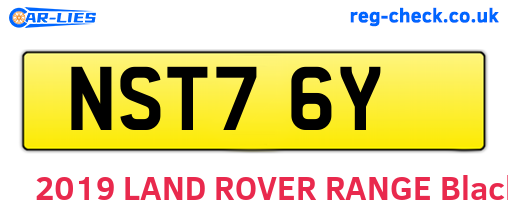 NST76Y are the vehicle registration plates.