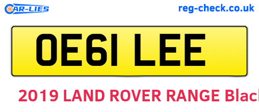 OE61LEE are the vehicle registration plates.