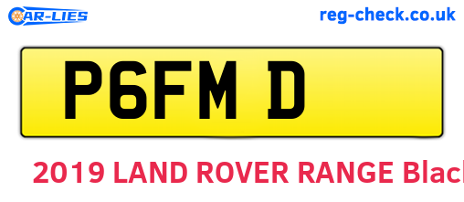 P6FMD are the vehicle registration plates.