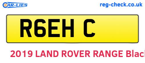 R6EHC are the vehicle registration plates.