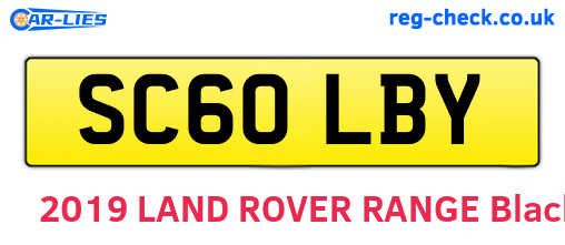 SC60LBY are the vehicle registration plates.