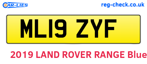ML19ZYF are the vehicle registration plates.