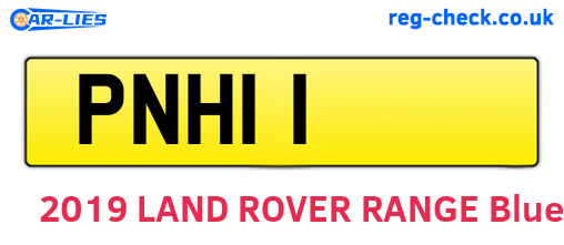 PNH11 are the vehicle registration plates.