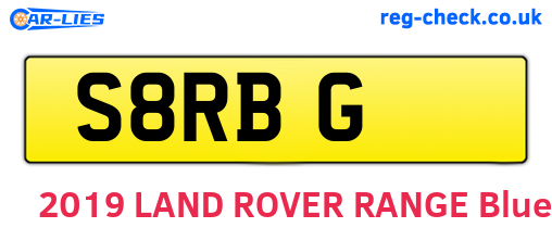 S8RBG are the vehicle registration plates.