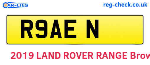 R9AEN are the vehicle registration plates.