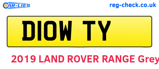D10WTY are the vehicle registration plates.