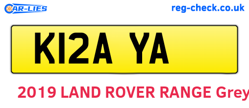 K12AYA are the vehicle registration plates.