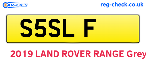 S5SLF are the vehicle registration plates.