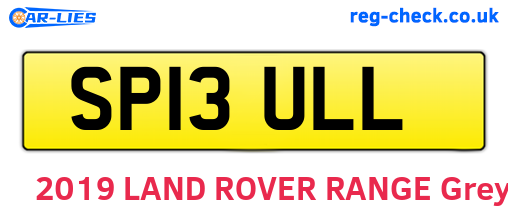 SP13ULL are the vehicle registration plates.