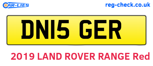 DN15GER are the vehicle registration plates.