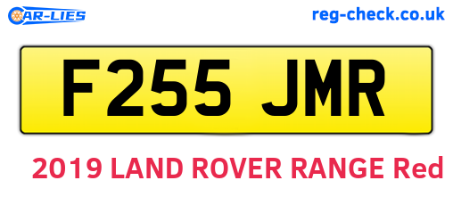 F255JMR are the vehicle registration plates.