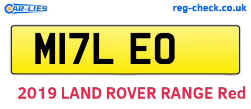 M17LEO are the vehicle registration plates.