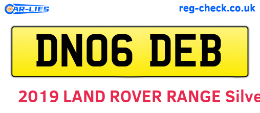 DN06DEB are the vehicle registration plates.