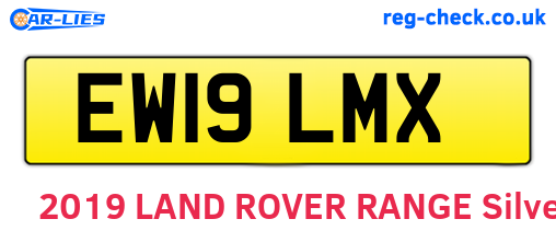 EW19LMX are the vehicle registration plates.