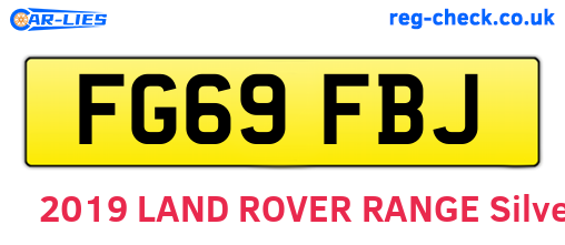 FG69FBJ are the vehicle registration plates.