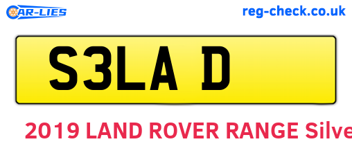 S3LAD are the vehicle registration plates.