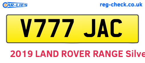 V777JAC are the vehicle registration plates.