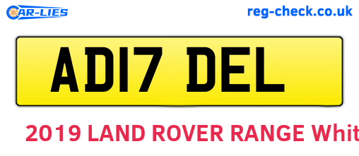 AD17DEL are the vehicle registration plates.