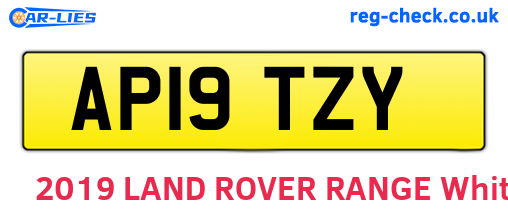 AP19TZY are the vehicle registration plates.