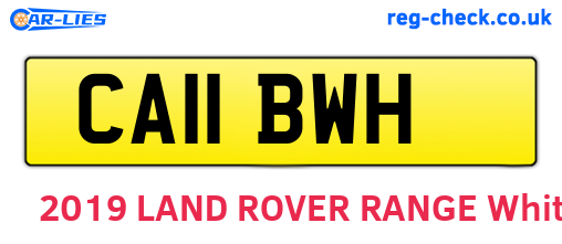 CA11BWH are the vehicle registration plates.